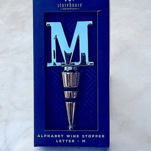 STOREHOUSE ENTERTAIN ALPHABET M WINE STOPPER